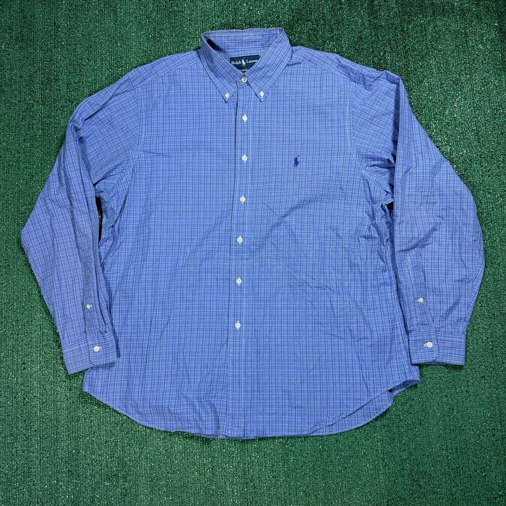 Vintage Men’s Polo Ralph Lauren Classic Fit Long Sleeve Button Down Shirt  XL